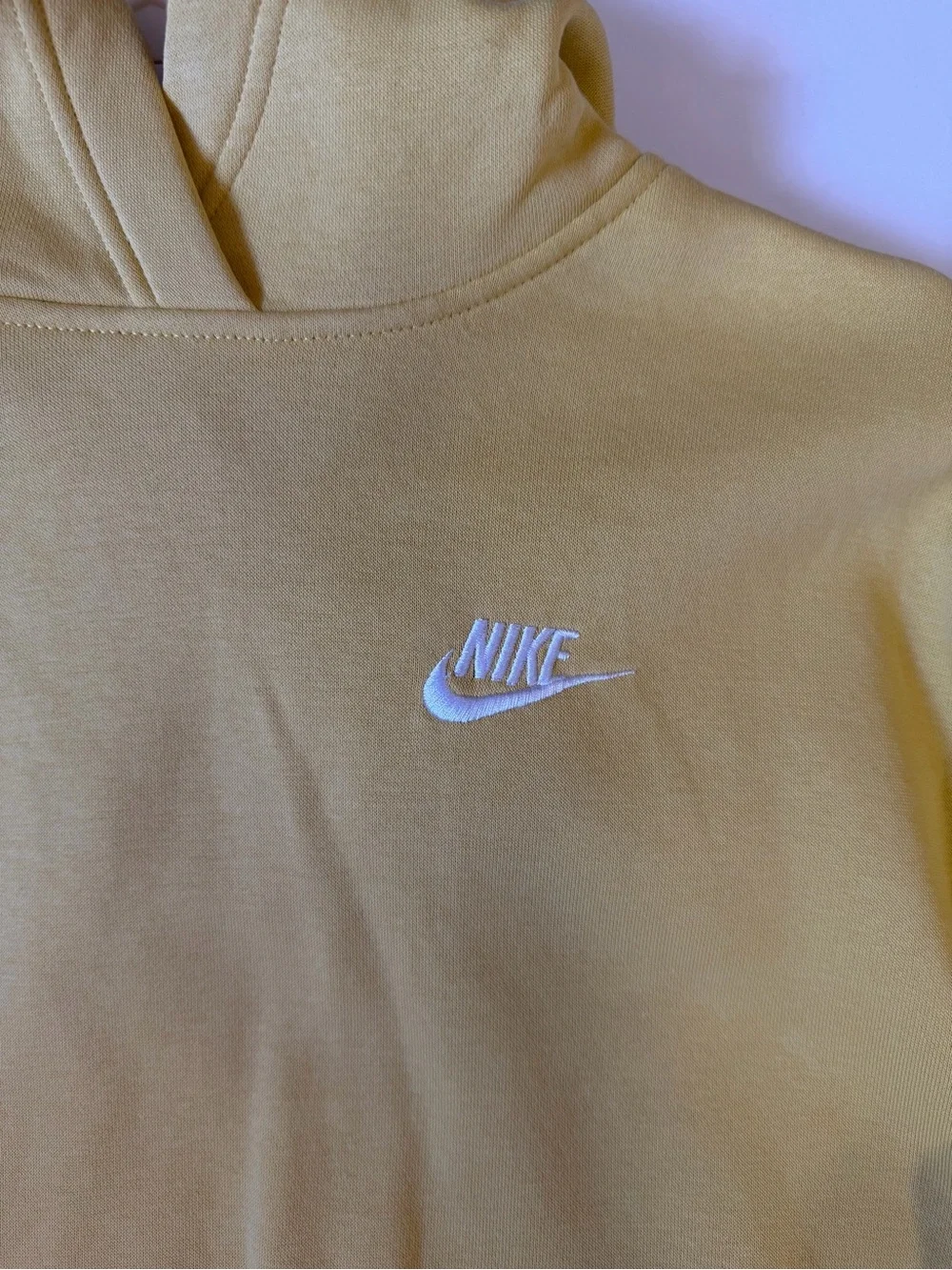 Nike Yellow Hoodie with White Swoosh Logo Youth Boys Size XL